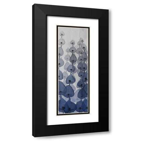 Sapphire Blooms 2 Black Modern Wood Framed Art Print with Double Matting by Koetsier, Albert