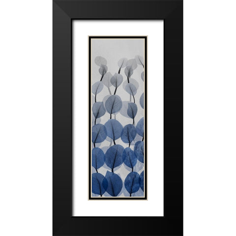 Sapphire Blooms 3 Black Modern Wood Framed Art Print with Double Matting by Koetsier, Albert