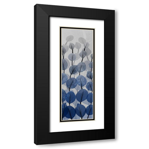 Sapphire Blooms 4 Black Modern Wood Framed Art Print with Double Matting by Koetsier, Albert