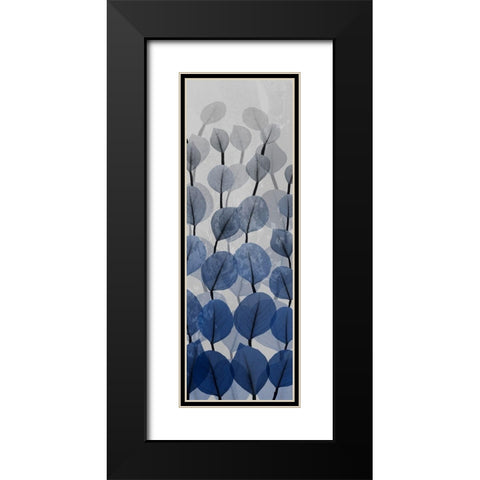 Sapphire Blooms 4 Black Modern Wood Framed Art Print with Double Matting by Koetsier, Albert