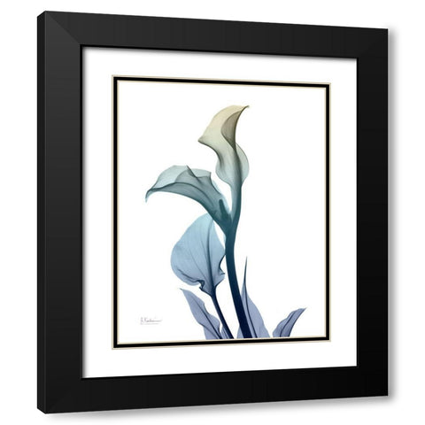 Ombre Expression 1 Black Modern Wood Framed Art Print with Double Matting by Koetsier, Albert