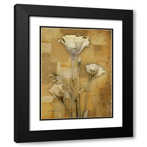 Zenfully Golden 2 Black Modern Wood Framed Art Print with Double Matting by Koetsier, Albert