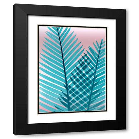 Cotton Candy Fern Black Modern Wood Framed Art Print with Double Matting by Koetsier, Albert