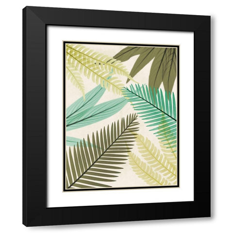 Mesozoic Travels 1 Black Modern Wood Framed Art Print with Double Matting by Koetsier, Albert