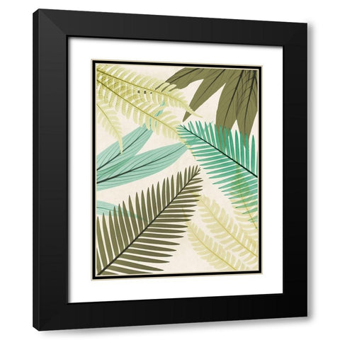 Mesozoic Timewarp 1 Black Modern Wood Framed Art Print with Double Matting by Koetsier, Albert