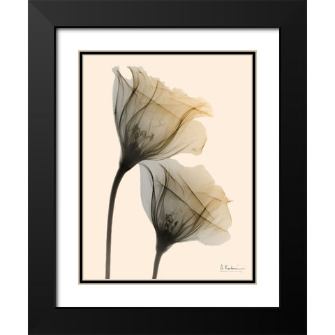 Neutral Lovers 1 Black Modern Wood Framed Art Print with Double Matting by Koetsier, Albert