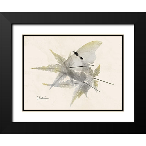 Sunny Flight Black Modern Wood Framed Art Print with Double Matting by Koetsier, Albert