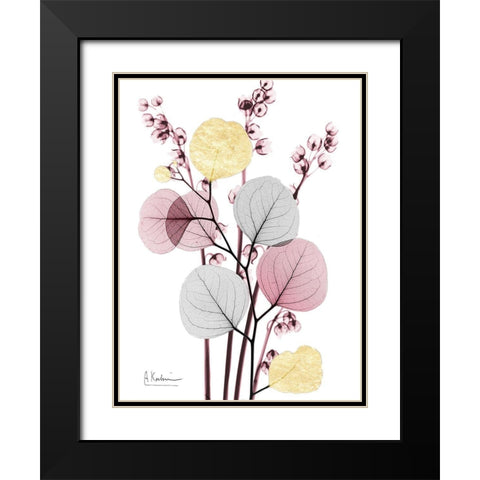 Blush Fusion 2 Black Modern Wood Framed Art Print with Double Matting by Koetsier, Albert