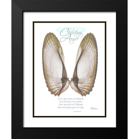 Christmas Morning Wings Black Modern Wood Framed Art Print with Double Matting by Koetsier, Albert