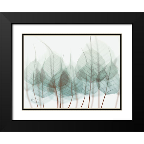 Unfocused Divergent 2 Black Modern Wood Framed Art Print with Double Matting by Koetsier, Albert