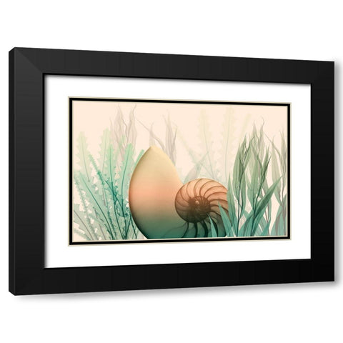 Underwater Dawn 1 Black Modern Wood Framed Art Print with Double Matting by Koetsier, Albert