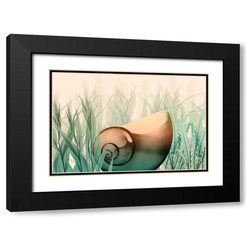 Underwater Dawn 4 Black Modern Wood Framed Art Print with Double Matting by Koetsier, Albert