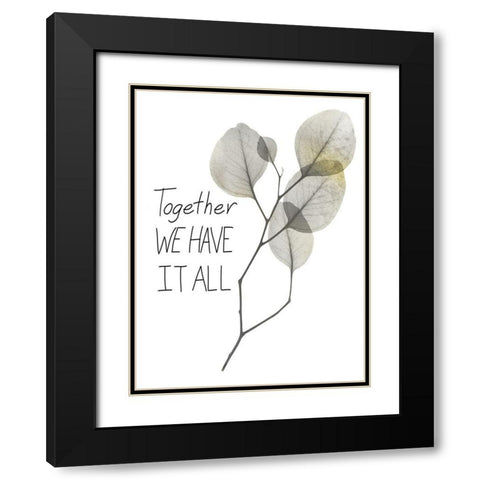 All Together 1 Black Modern Wood Framed Art Print with Double Matting by Koetsier, Albert