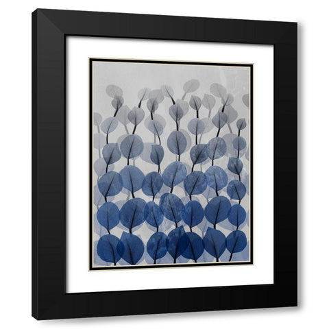 Sapphire Forest 2 Black Modern Wood Framed Art Print with Double Matting by Koetsier, Albert