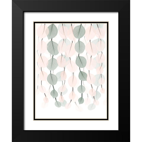 Blush Lantern Cascade 2 Black Modern Wood Framed Art Print with Double Matting by Koetsier, Albert