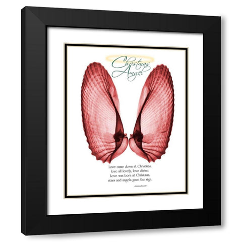 Christmas Wings 1 Black Modern Wood Framed Art Print with Double Matting by Koetsier, Albert