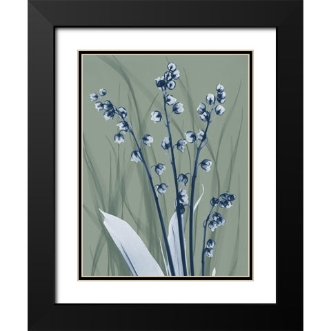 Radiant Blue Sage 2 Black Modern Wood Framed Art Print with Double Matting by Koetsier, Albert