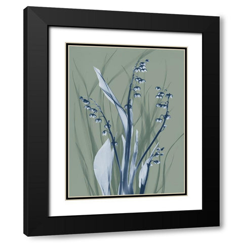 Radiant Blue Sage 2 Black Modern Wood Framed Art Print with Double Matting by Koetsier, Albert