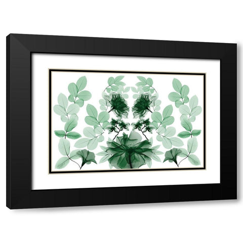 Emerald Growth 1 Black Modern Wood Framed Art Print with Double Matting by Koetsier, Albert