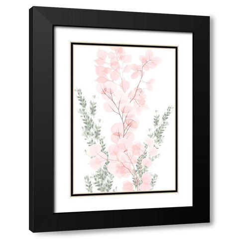 Blushing Bouquet 1 Black Modern Wood Framed Art Print with Double Matting by Koetsier, Albert