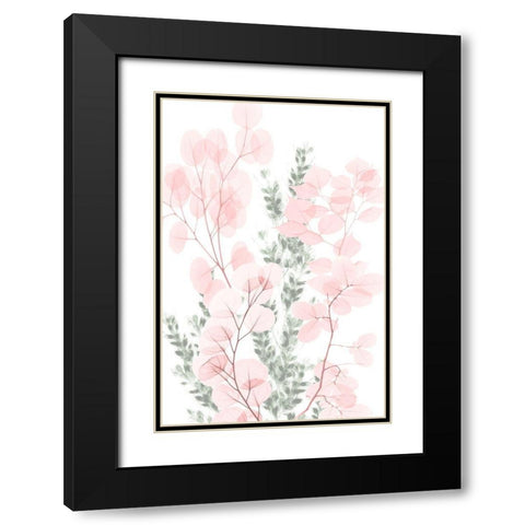 Blushing Bouquet 2 Black Modern Wood Framed Art Print with Double Matting by Koetsier, Albert