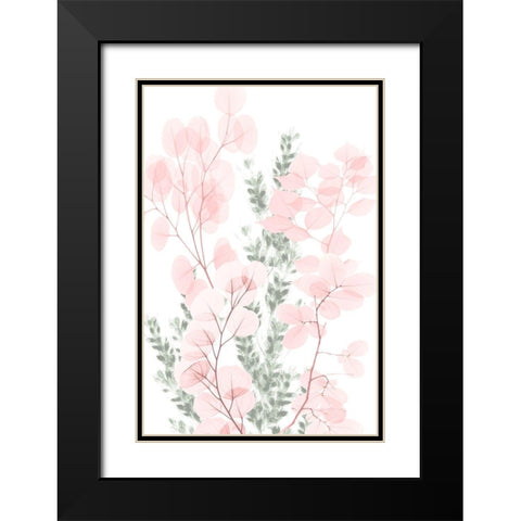 Blushing Bouquet 2 Black Modern Wood Framed Art Print with Double Matting by Koetsier, Albert