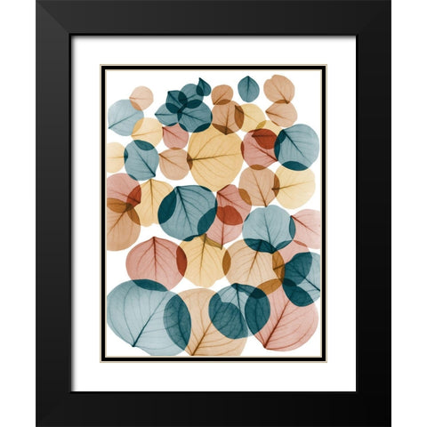 Urban Baybean Leaves Black Modern Wood Framed Art Print with Double Matting by Koetsier, Albert