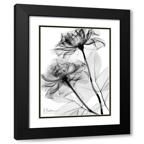 Delighful Pair 1 Black Modern Wood Framed Art Print with Double Matting by Koetsier, Albert