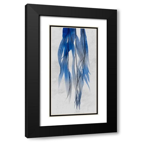 Indigo Growth 1 Black Modern Wood Framed Art Print with Double Matting by Koetsier, Albert