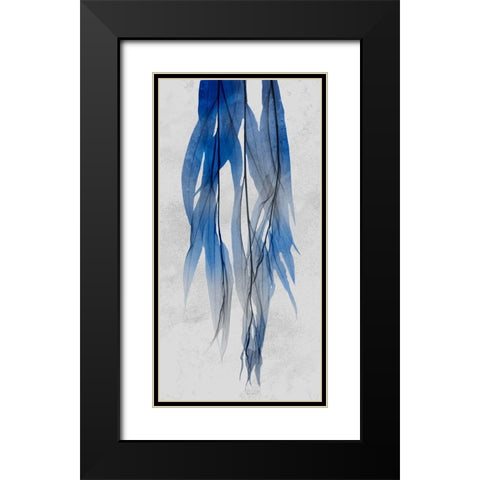 Indigo Growth 1 Black Modern Wood Framed Art Print with Double Matting by Koetsier, Albert