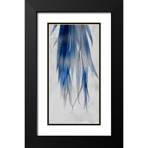 Indigo Growth 2 Black Modern Wood Framed Art Print with Double Matting by Koetsier, Albert