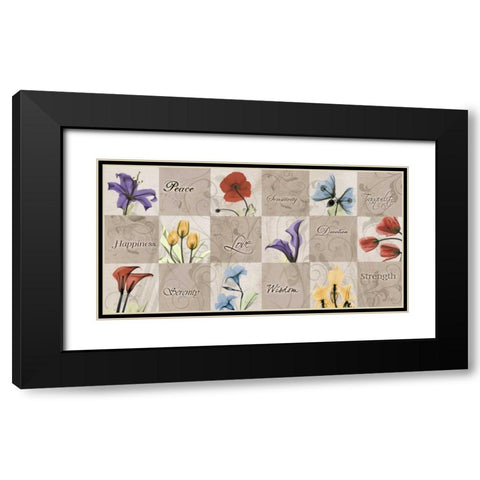 Autumn Blooms Black Modern Wood Framed Art Print with Double Matting by Koetsier, Albert