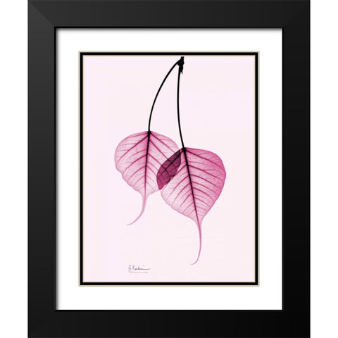 Bodhi Tree Pink Black Modern Wood Framed Art Print with Double Matting by Koetsier, Albert