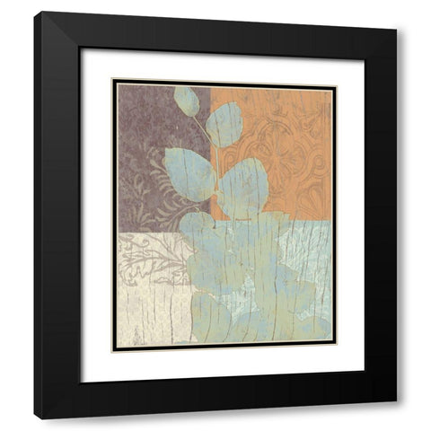 Elegant Branch 2 Black Modern Wood Framed Art Print with Double Matting by Saunders, Alonzo