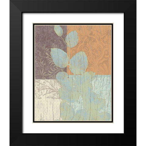 Elegant Branch 2 Black Modern Wood Framed Art Print with Double Matting by Saunders, Alonzo
