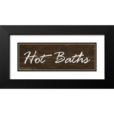 Hot Bath Black Modern Wood Framed Art Print with Double Matting by Vidal, Alicia