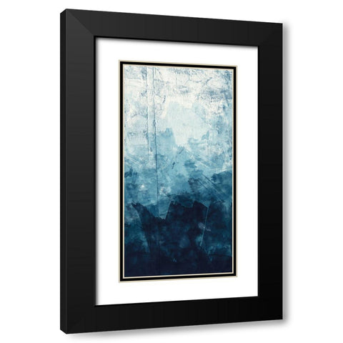 Ocean Flow 1 Black Modern Wood Framed Art Print with Double Matting by Vidal, Alicia