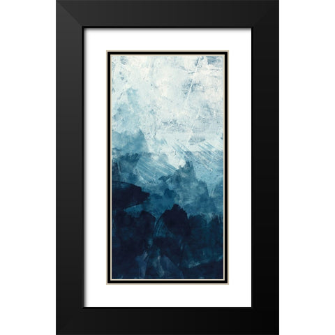 Ocean Flow 2 Black Modern Wood Framed Art Print with Double Matting by Vidal, Alicia