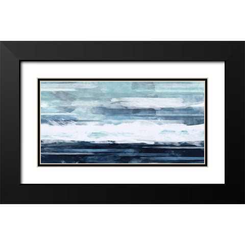 BlueHorizon Black Modern Wood Framed Art Print with Double Matting by Vidal, Alicia