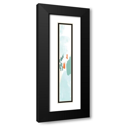80 Abstract Panel 2 Black Modern Wood Framed Art Print with Double Matting by Vidal, Alicia