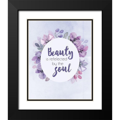 BeautySoul Black Modern Wood Framed Art Print with Double Matting by Vidal, Alicia