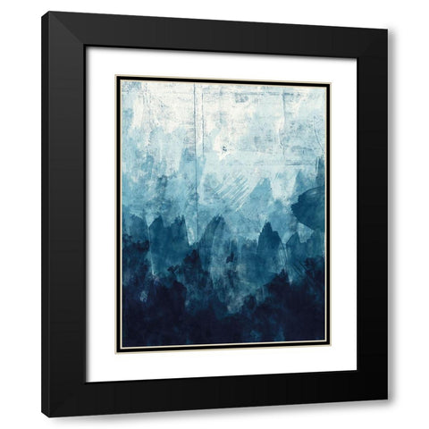 Ocean Blue 2 Black Modern Wood Framed Art Print with Double Matting by Vidal, Alicia