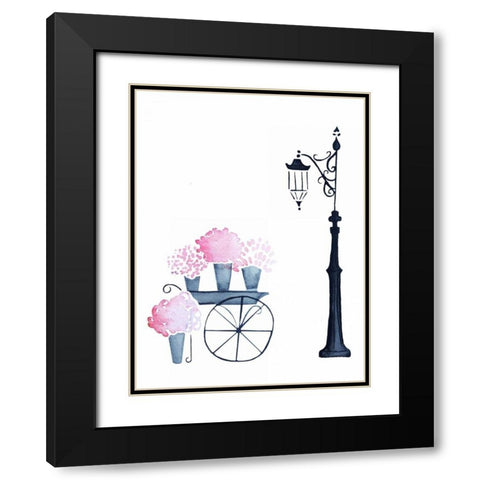Flower Shopping Black Modern Wood Framed Art Print with Double Matting by Zyburt, Alicia