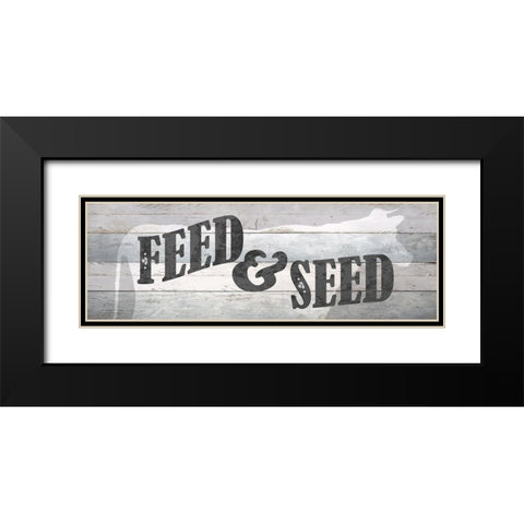 Feed and Seed Black Modern Wood Framed Art Print with Double Matting by Bailey, Ann