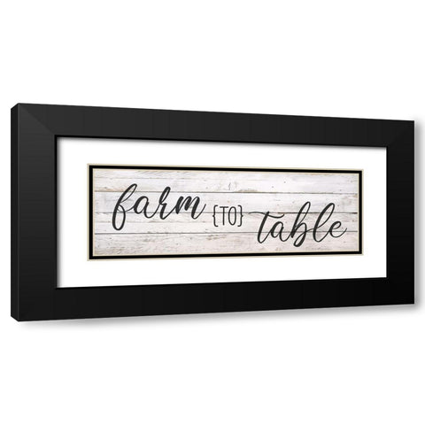 Farm to Table Black Modern Wood Framed Art Print with Double Matting by Bailey, Ann
