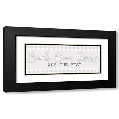 Back Door Black Modern Wood Framed Art Print with Double Matting by Bailey, Ann