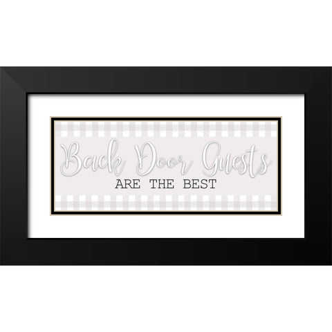Back Door Black Modern Wood Framed Art Print with Double Matting by Bailey, Ann