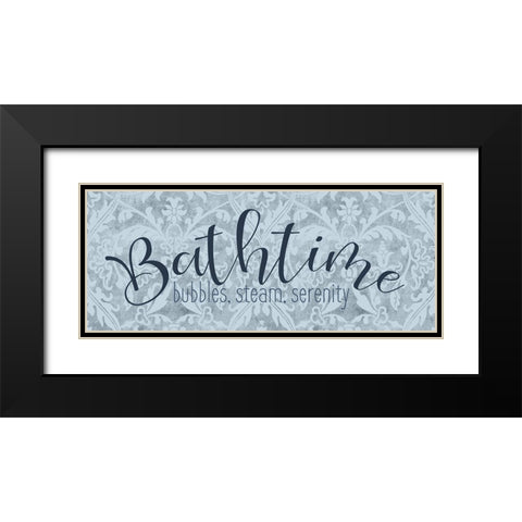 Bathtime Black Modern Wood Framed Art Print with Double Matting by Bailey, Ann