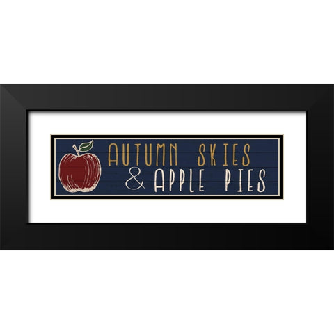 Apple Pies Black Modern Wood Framed Art Print with Double Matting by Bailey, Ann