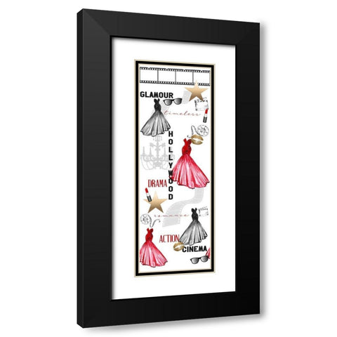 Hollywood Black Modern Wood Framed Art Print with Double Matting by Bailey, Ann